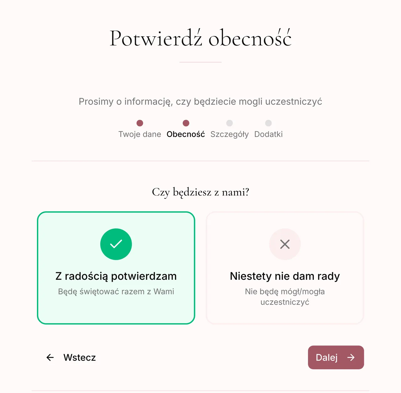 Potwierdzenia RSVP i zarządzanie gośćmi