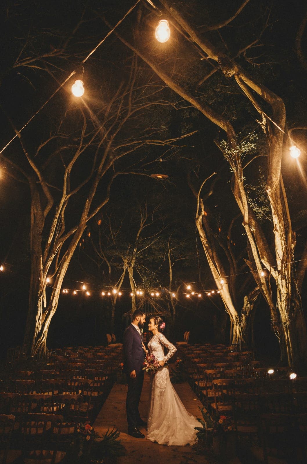 Preview of a Midnight Glamour wedding website